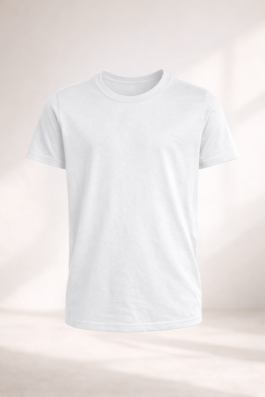 Youth Cotton T-Shirt - White
