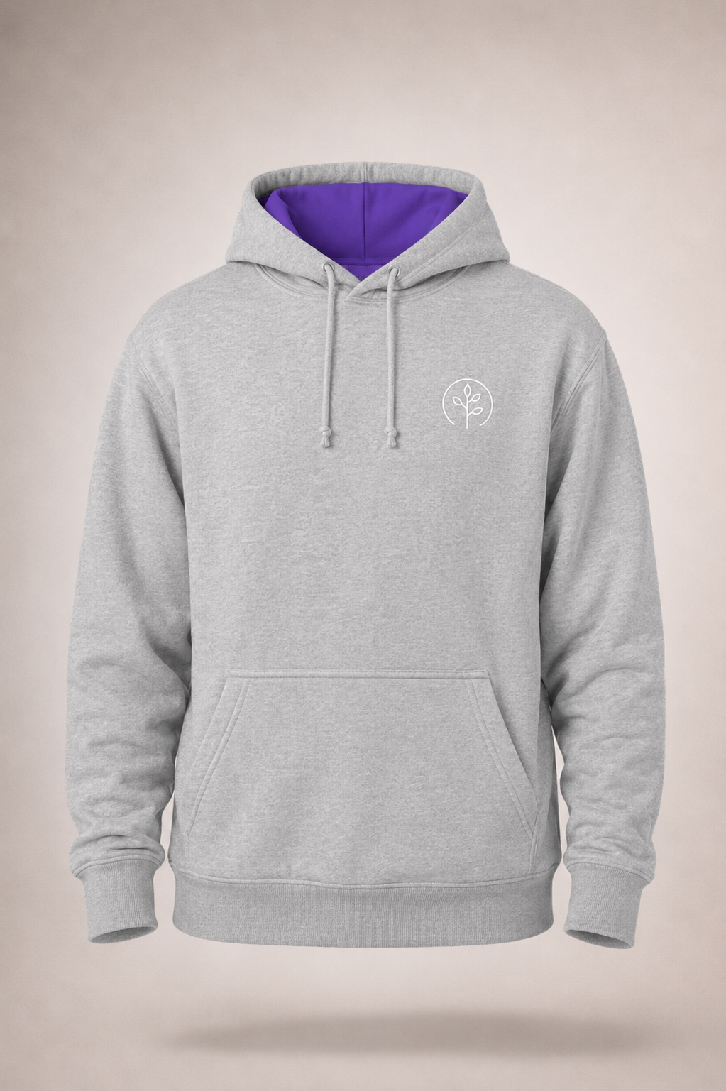 Accent Hoodie Grey / Purple