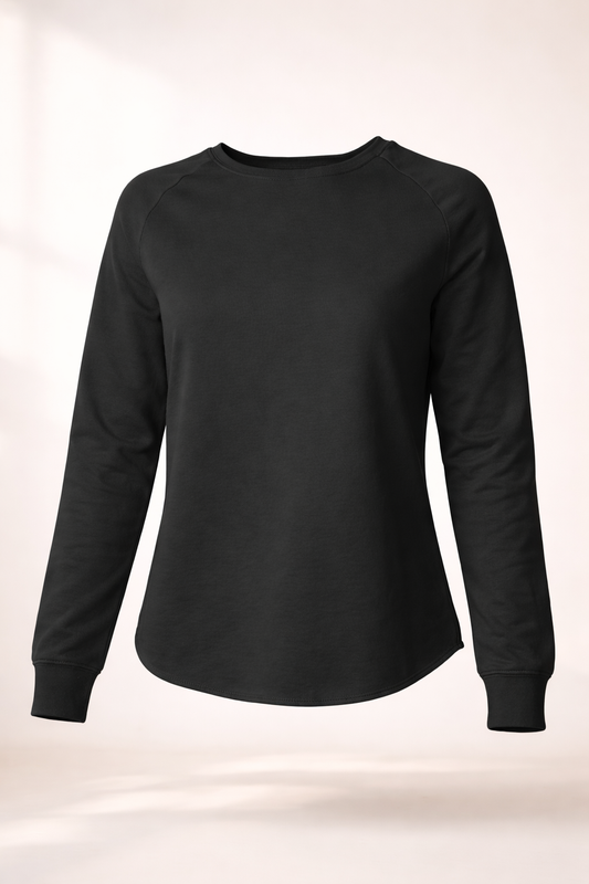 Women's Lightweight Sweatshirt - Black