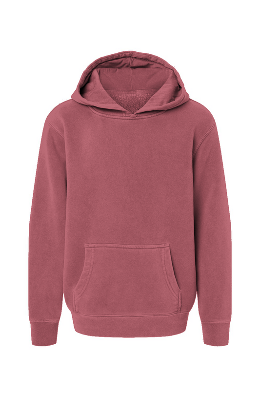 Vintage Pullover Hoodie - Pigment Maroon