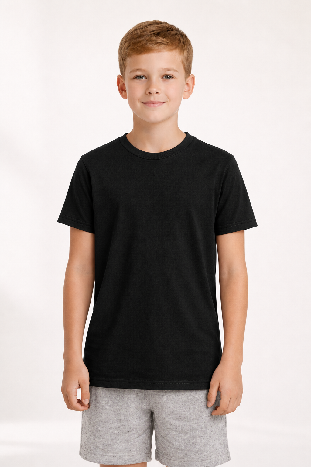 Youth Cotton T-Shirt - Black