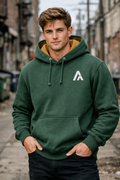 Essential Hoodie Forrest Green / Tan