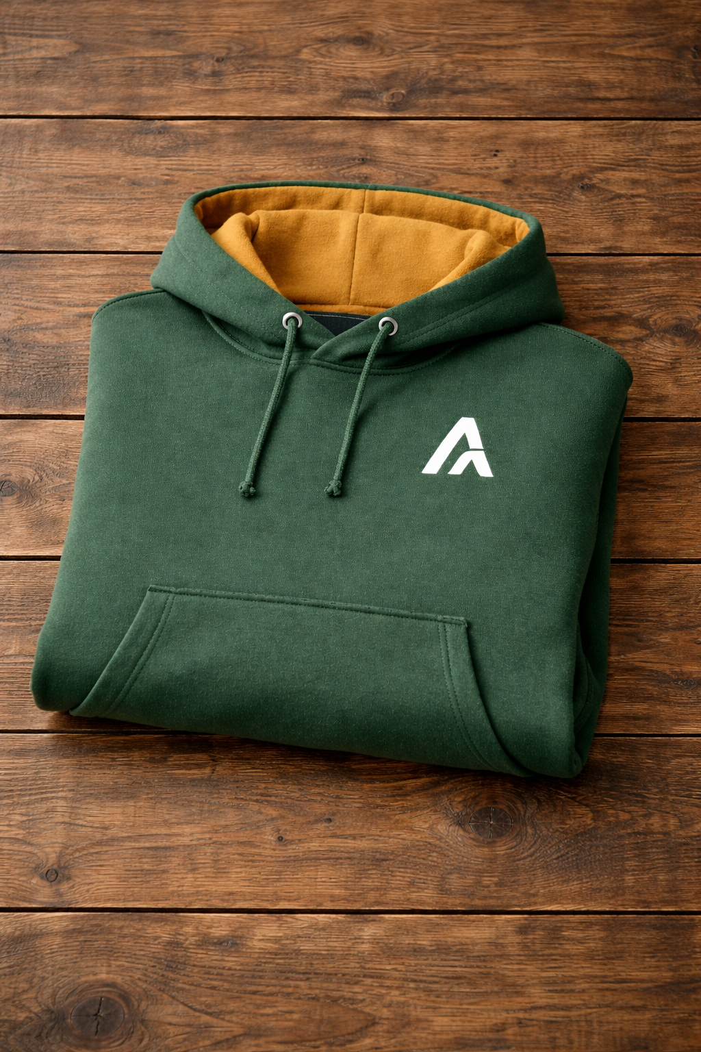 Essential Hoodie Forrest Green / Tan