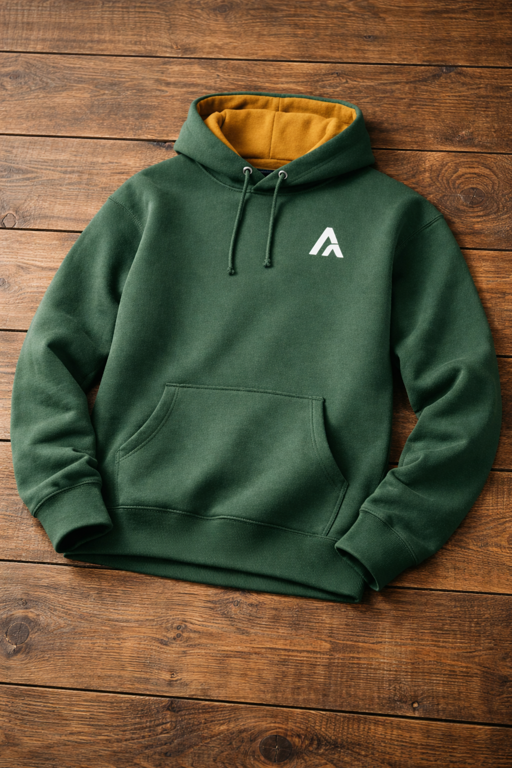 Essential Hoodie Forrest Green / Tan