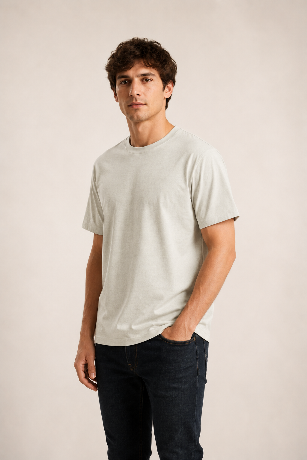 Mens Softstyle T-Shirt - Heather Natural