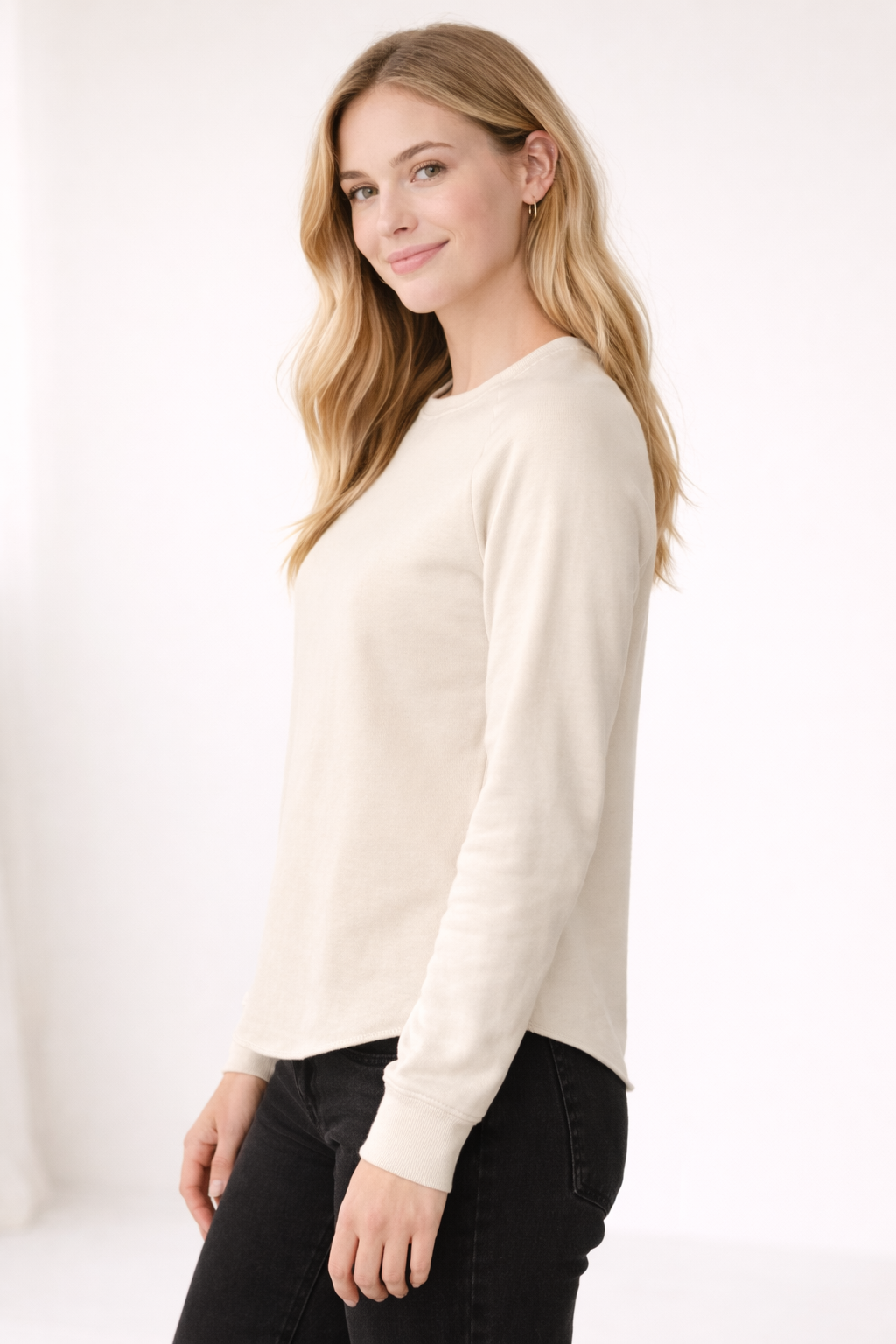 Women's Lightweight Sweatshirt - Bone