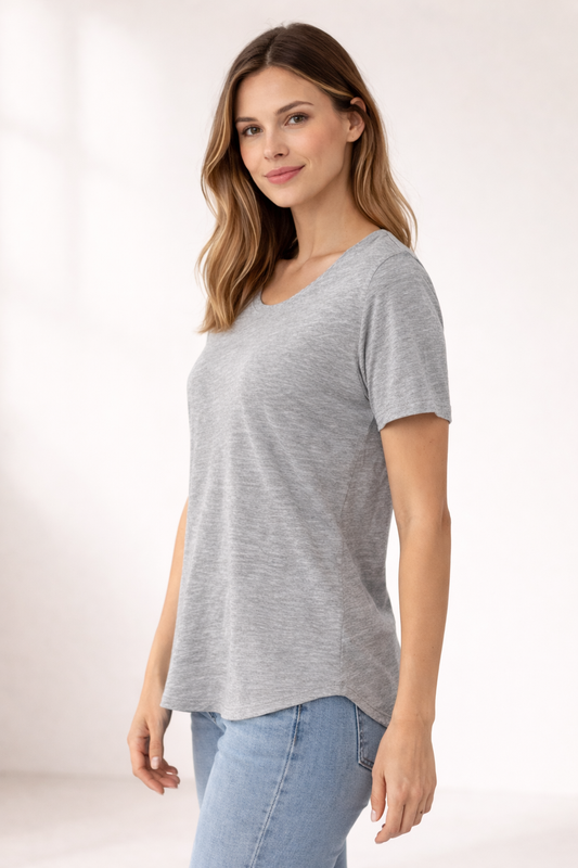 Women’s Slouchy T-Shirt - Athletic Heather