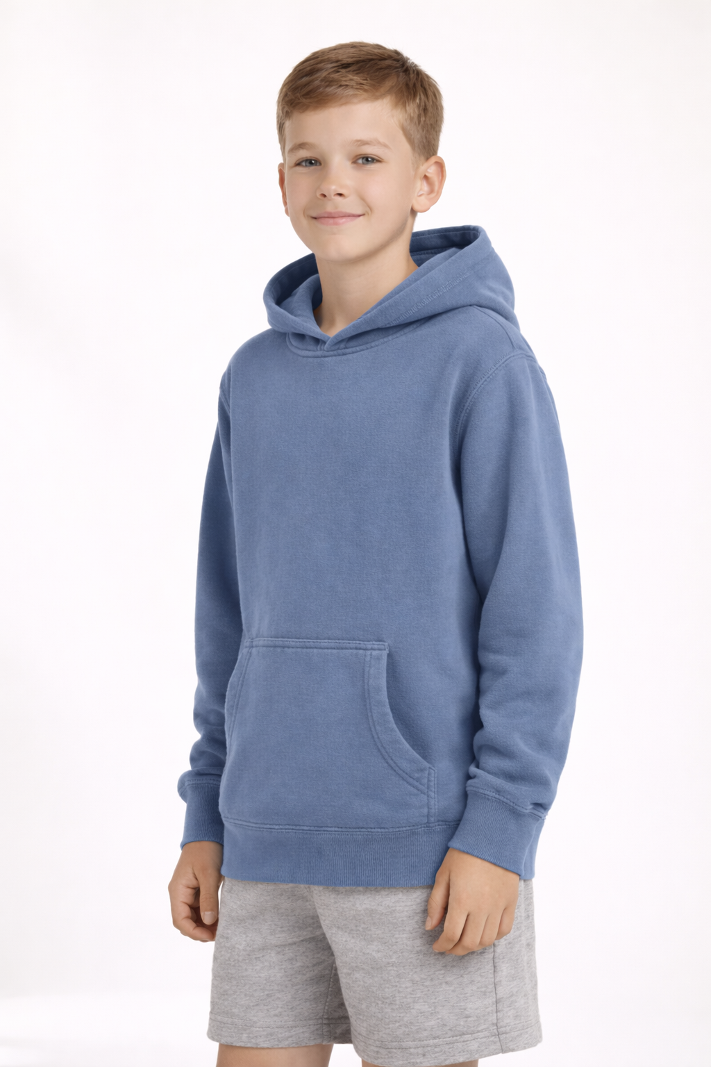 Vintage Pullover Hoodie - Pigment Slate Blue