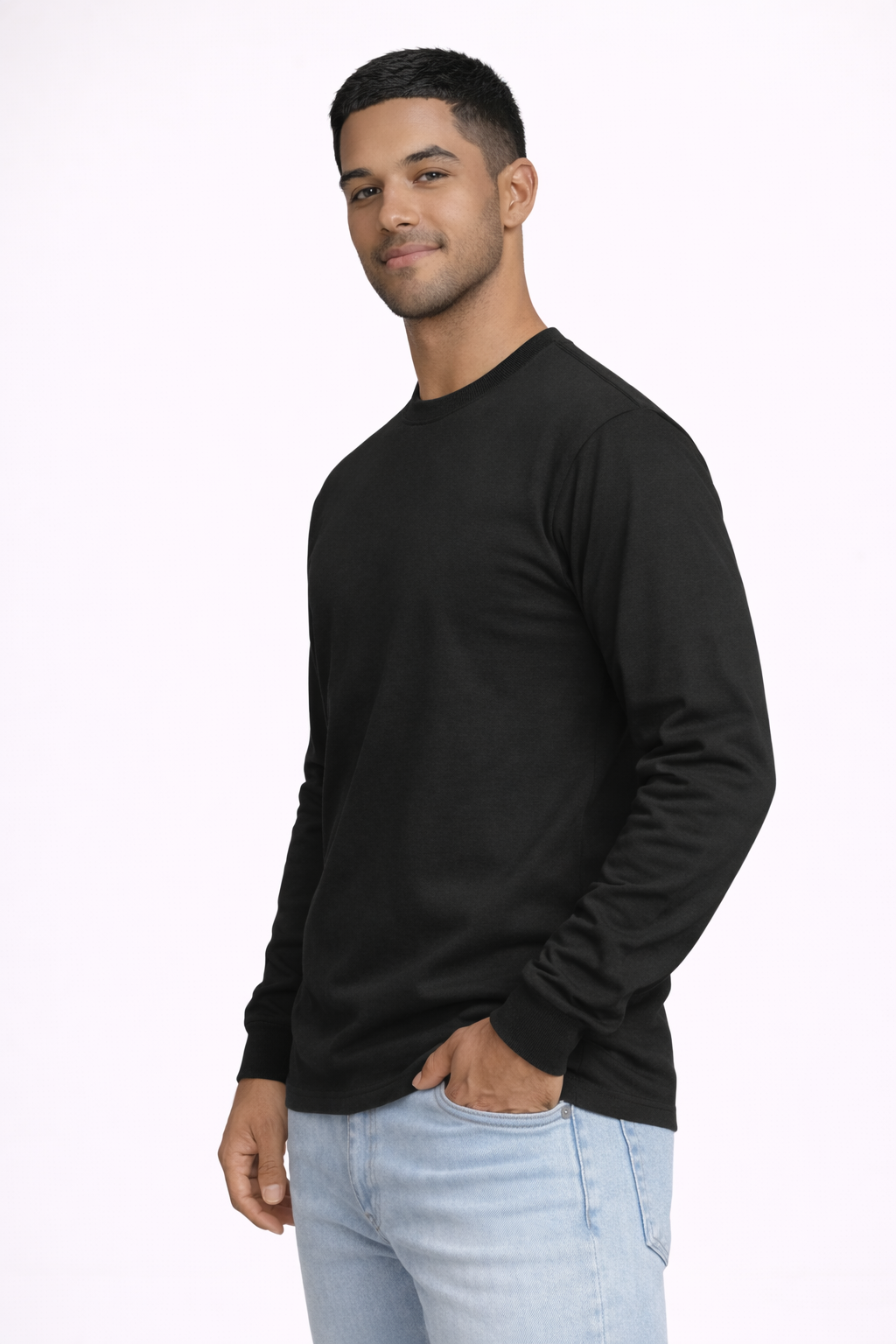 Men's Long Sleeve T-Shirt - Black