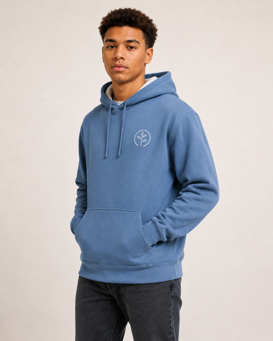Accent Hoodie Indigo Blue / Cream