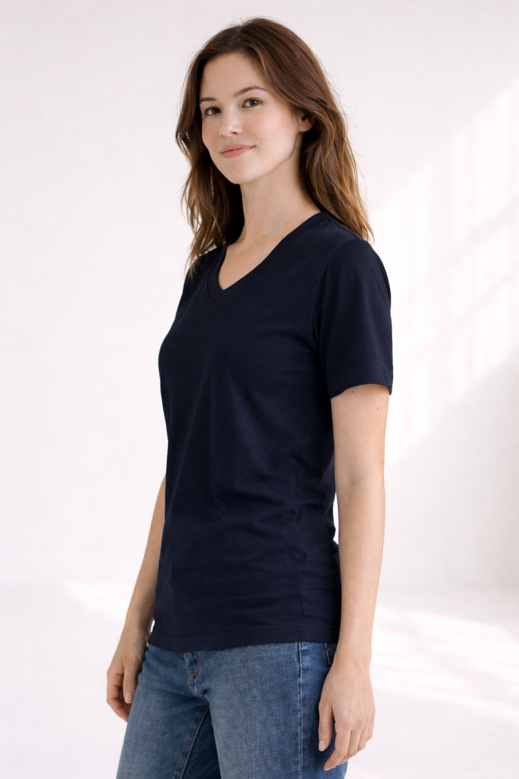 Womens Relaxed T-Shirt - Navy