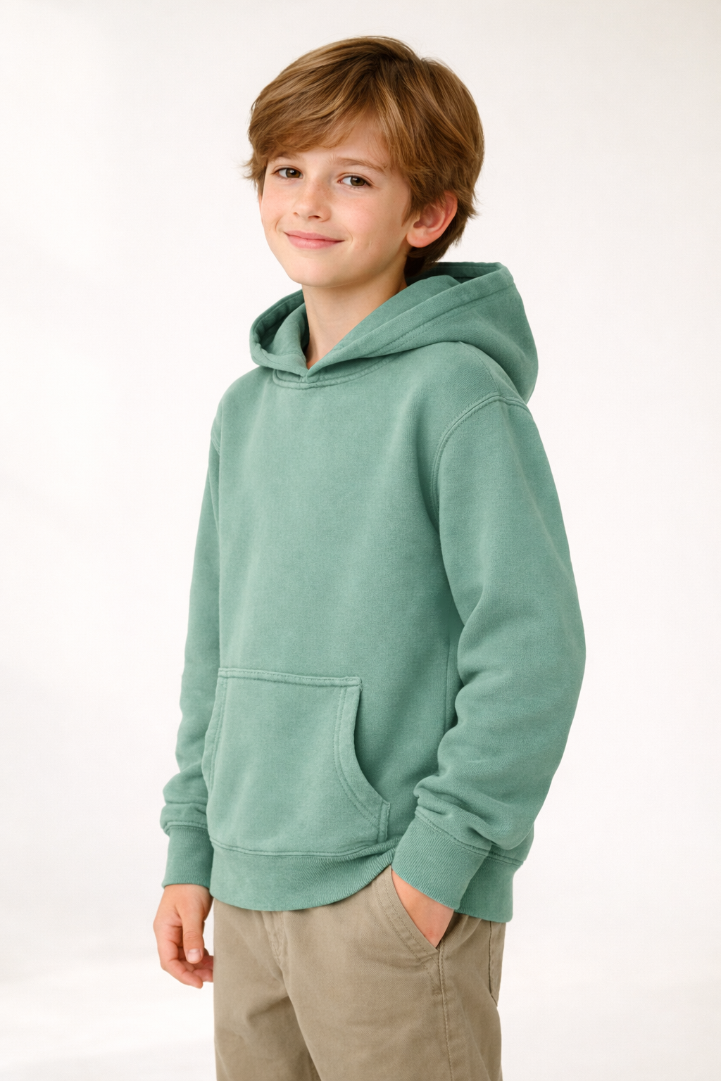 Vintage Pullover Hoodie - Pigment Mint