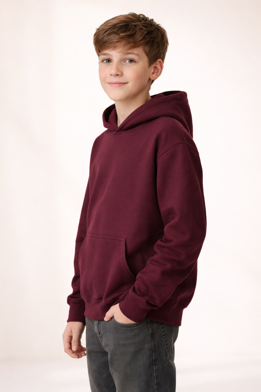 Kids Pullover Hoodie - Maroon