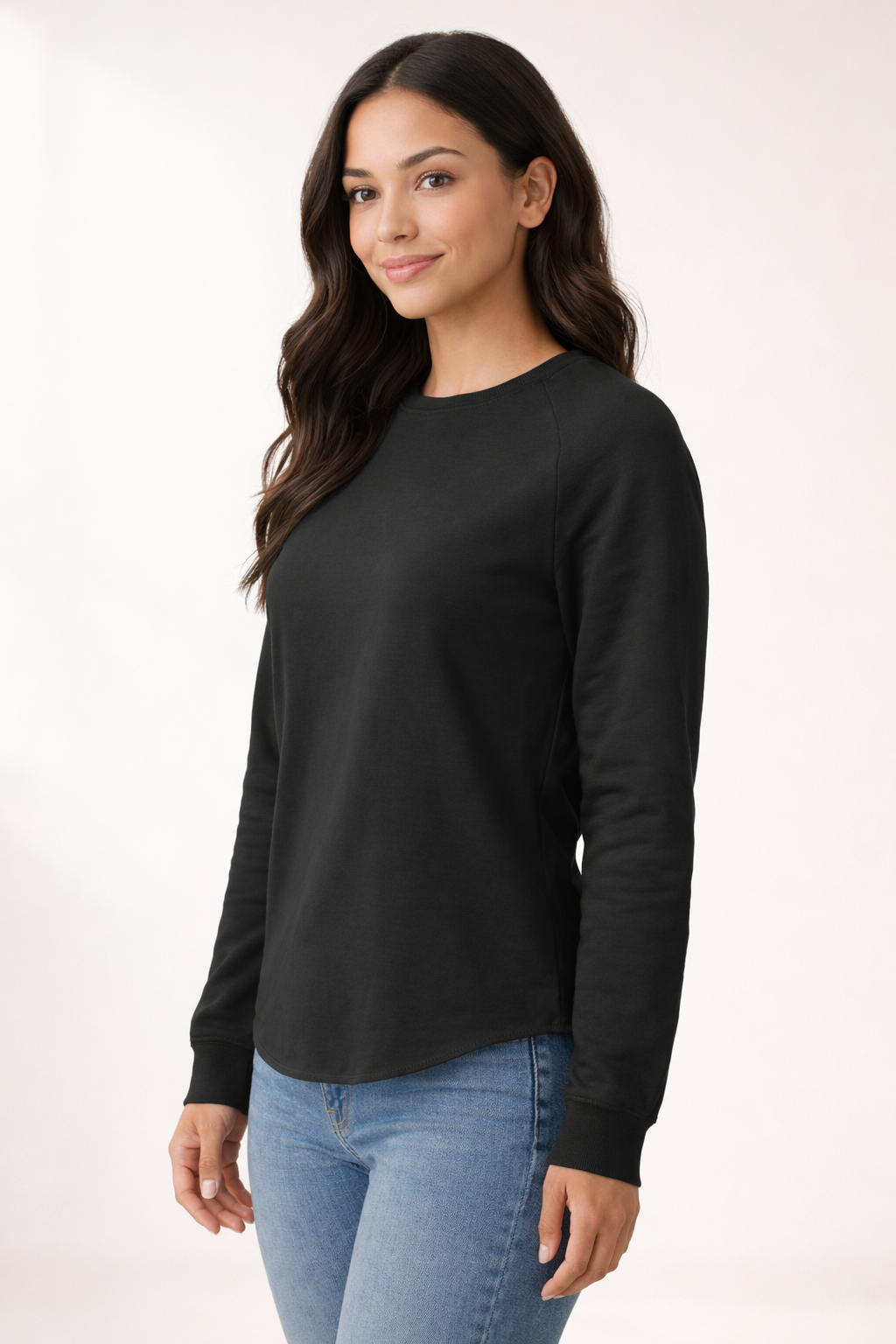 Women's Lightweight Sweatshirt - Black