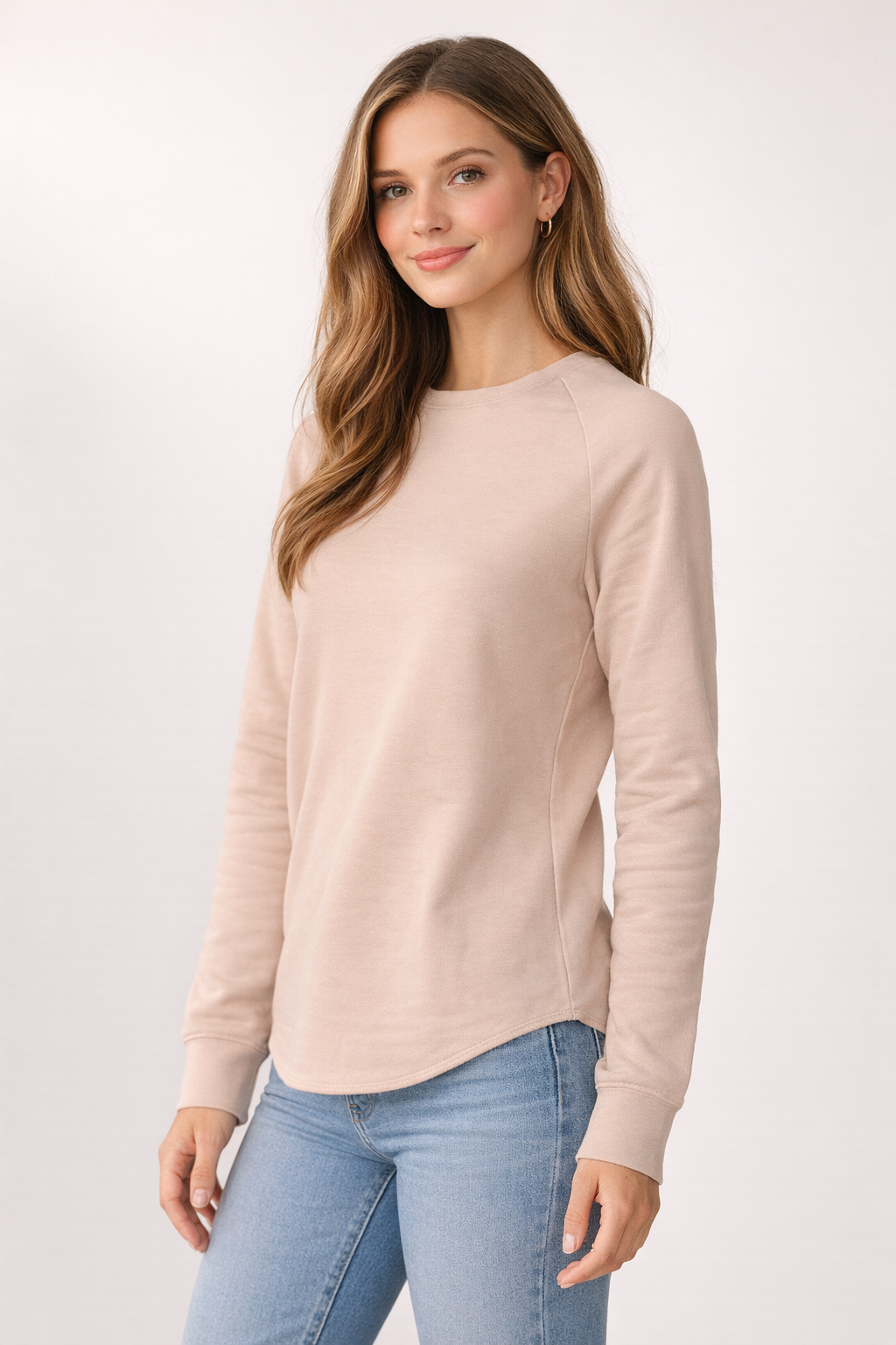 Women's Lightweight Sweatshirt - Blush
