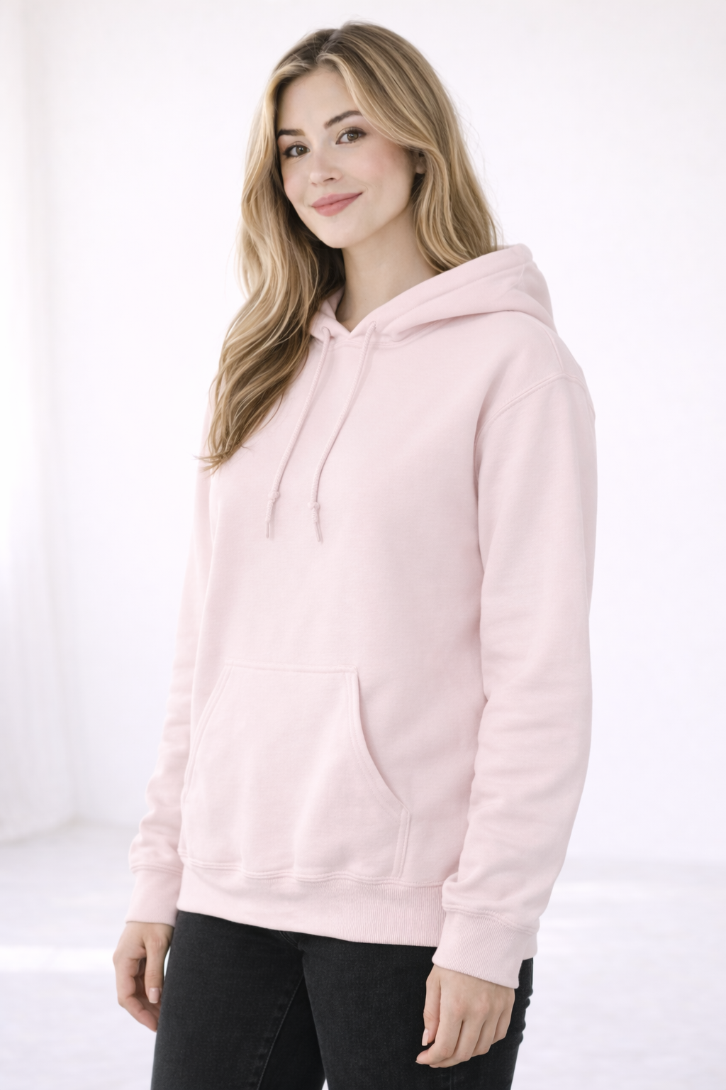 Pullover Hoodie - Light Pink