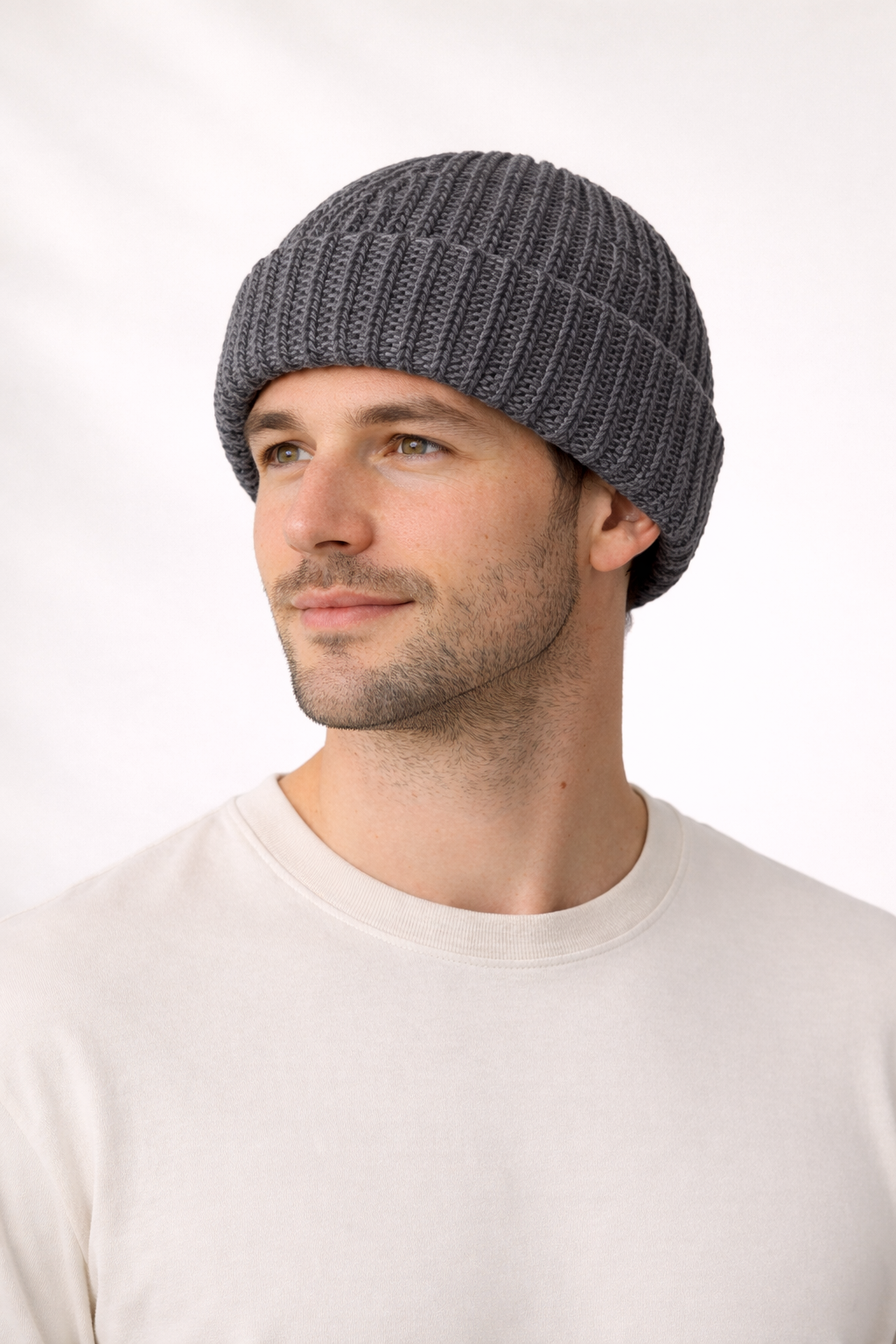 Chunky Knit Beanie - Charcoal