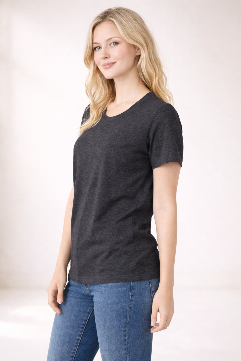Women's Relaxed T-Shirt - Dark Grey Heather
