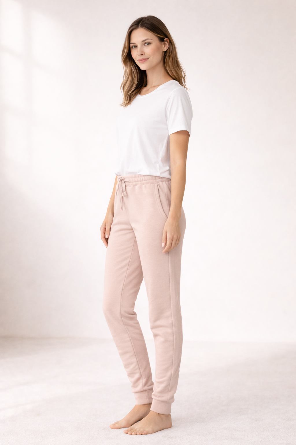 Women's Wash Sweatpants- Blush
