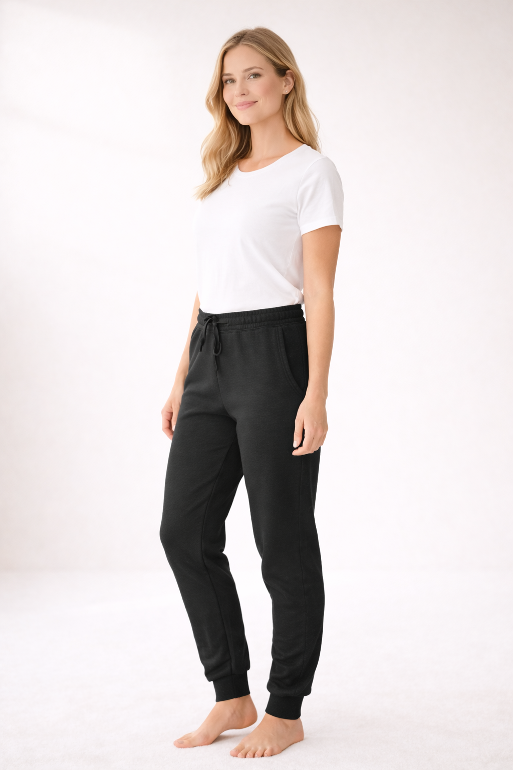 Women's Wash Sweatpants- Black