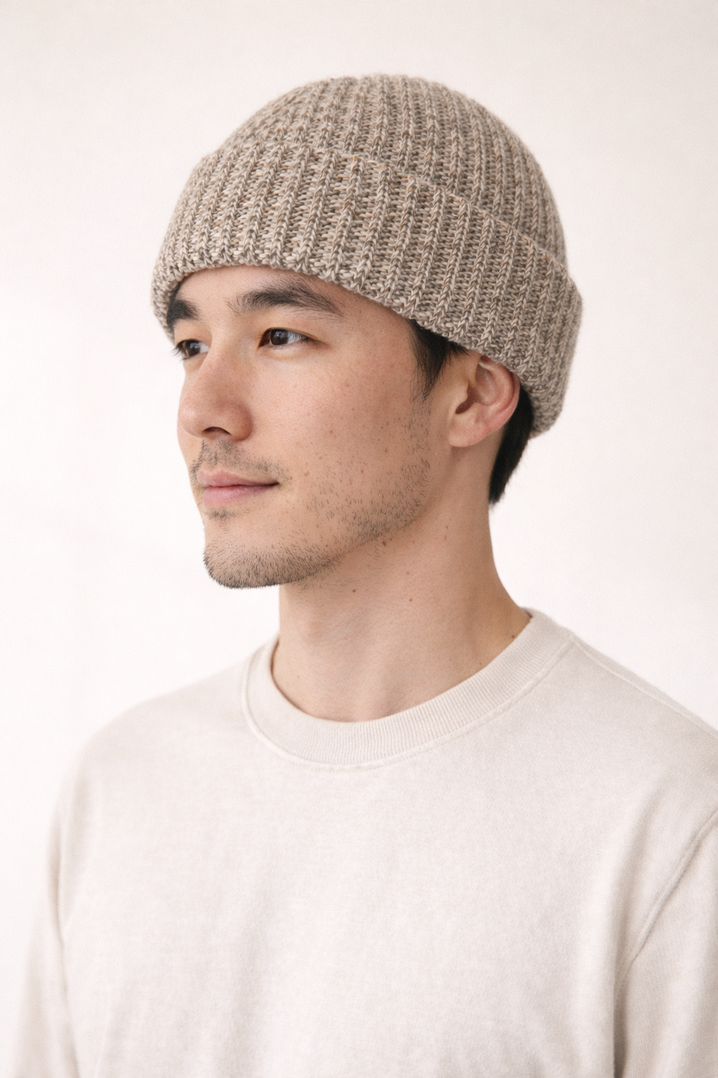 Chunky Knit Beanie - Oatmeal