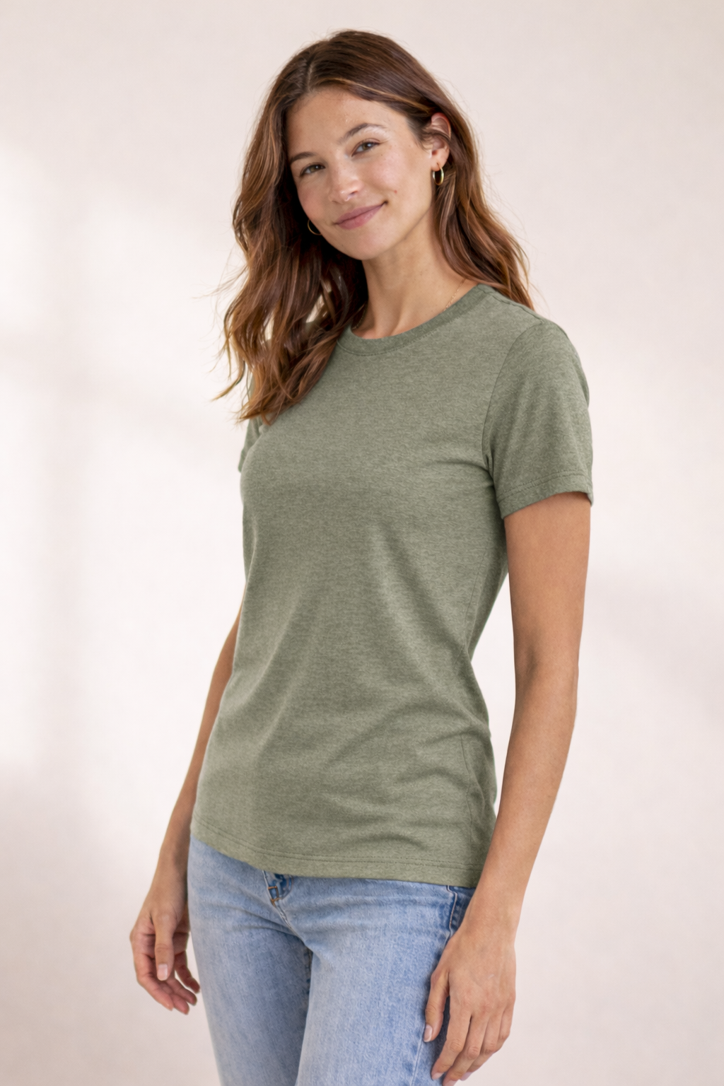 Womens T-Shirt - Heather Green