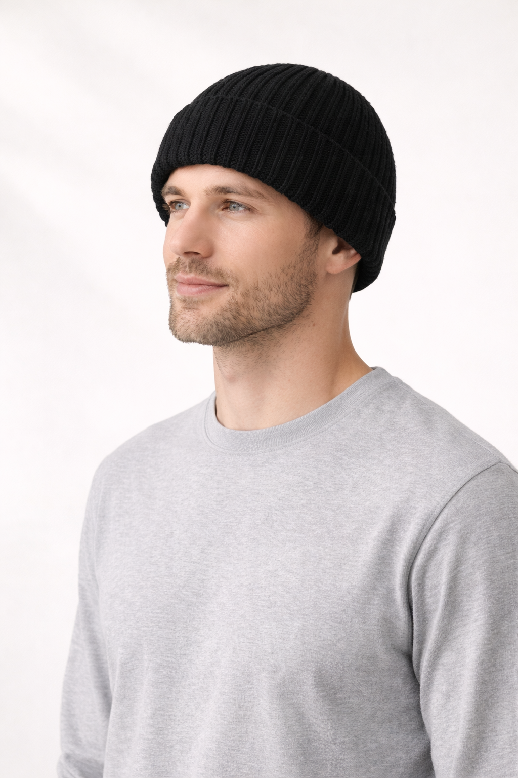 Chunky Knit Beanie - Black