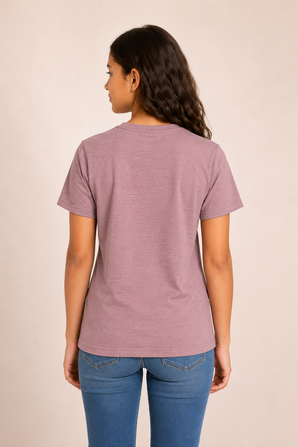 Youth Cotton T-Shirt - Heather Orchid