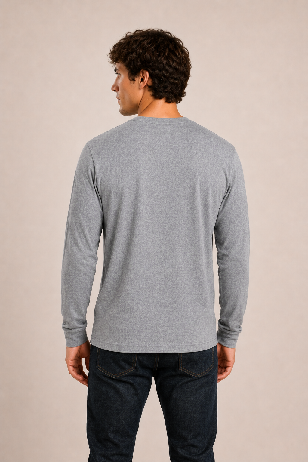 Men's Long Sleeve T-Shirt - Athletic Grey