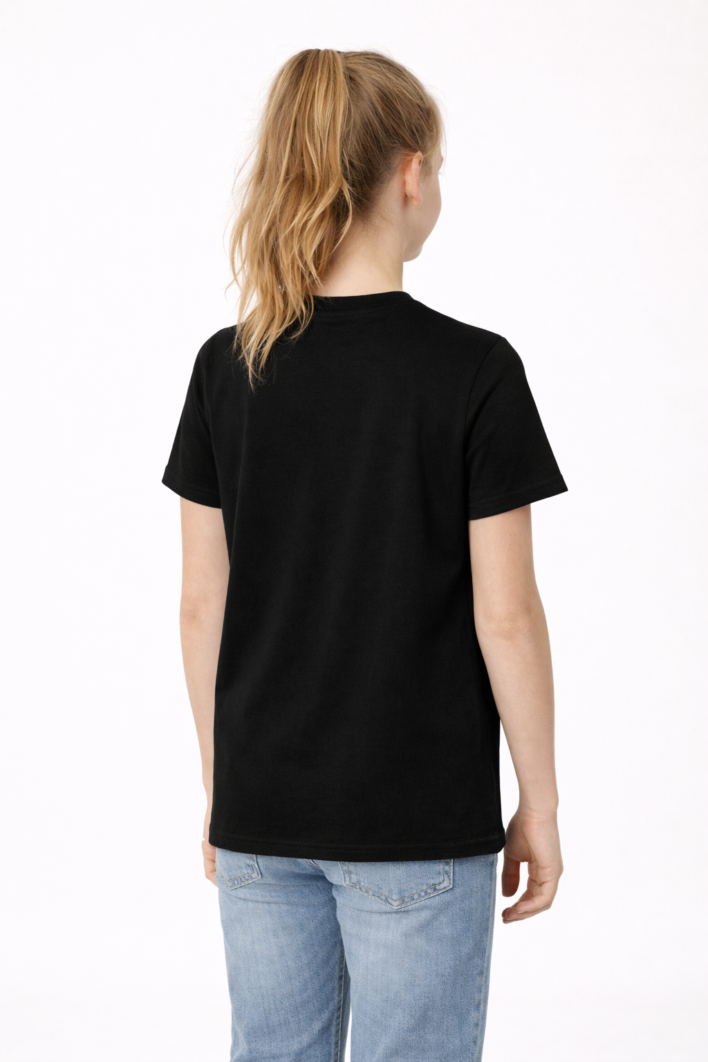 Youth Cotton T-Shirt - Black