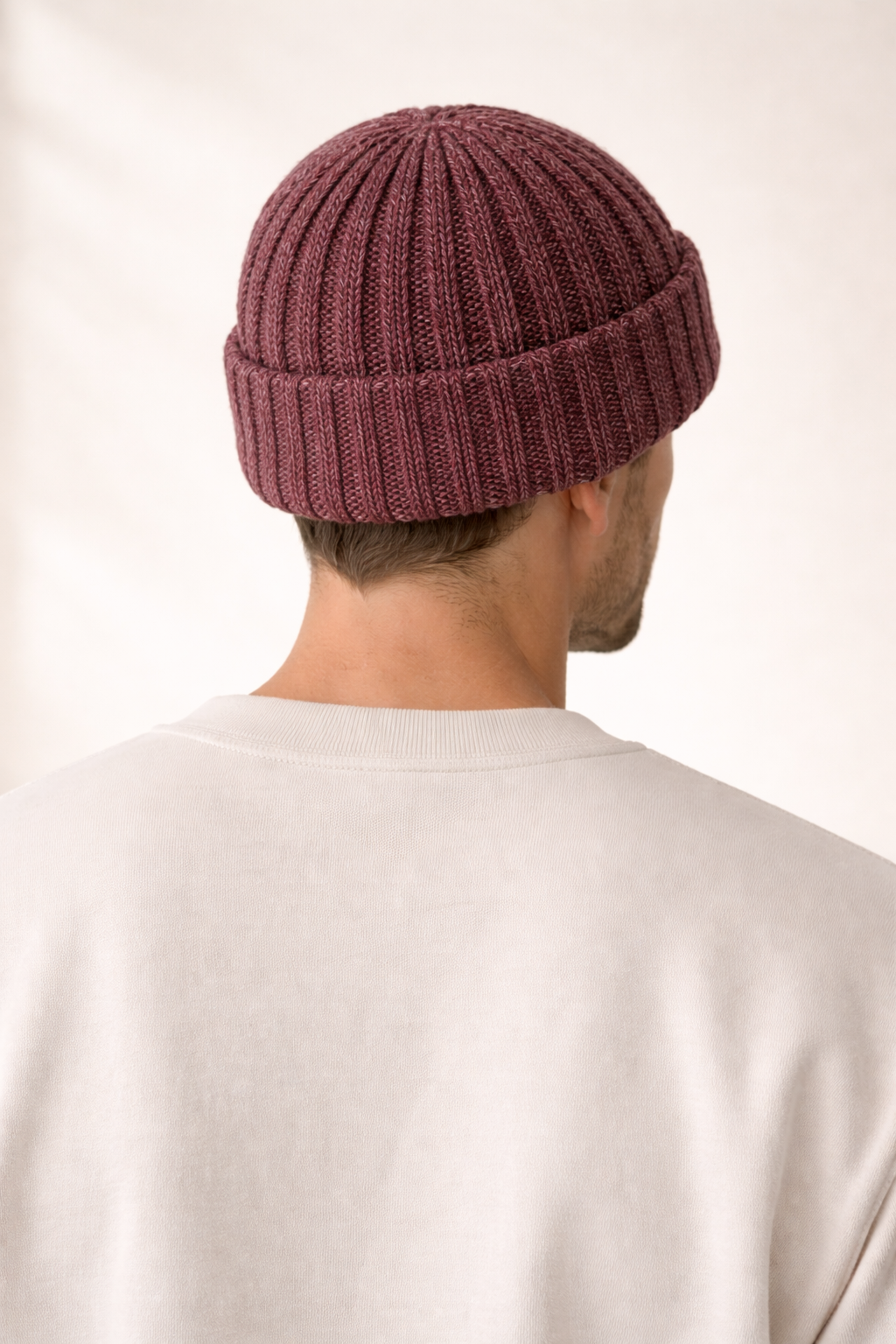 Chunky Knit Beanie - Maroon