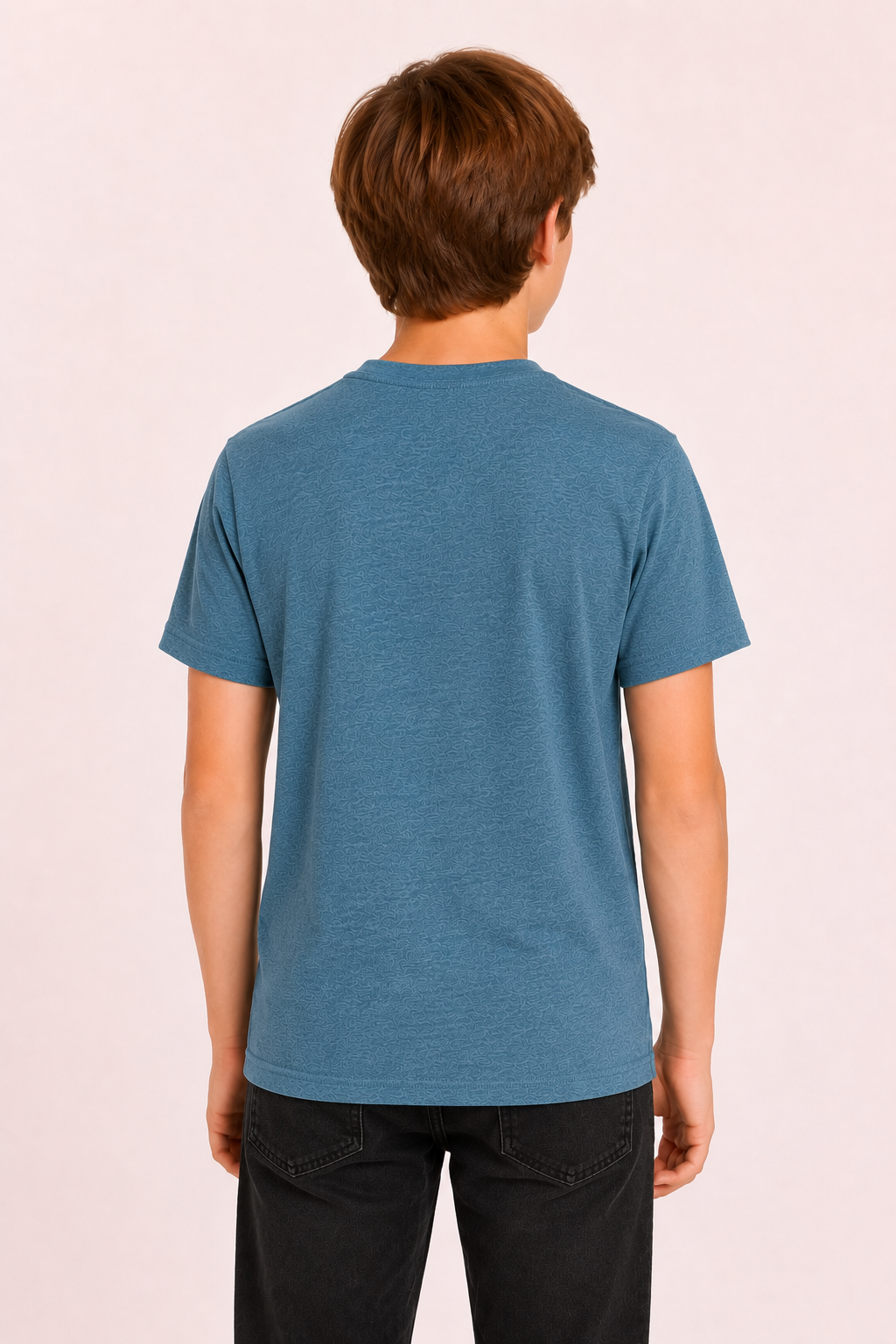 Youth Cotton T-Shirt - Heather Deep Teal