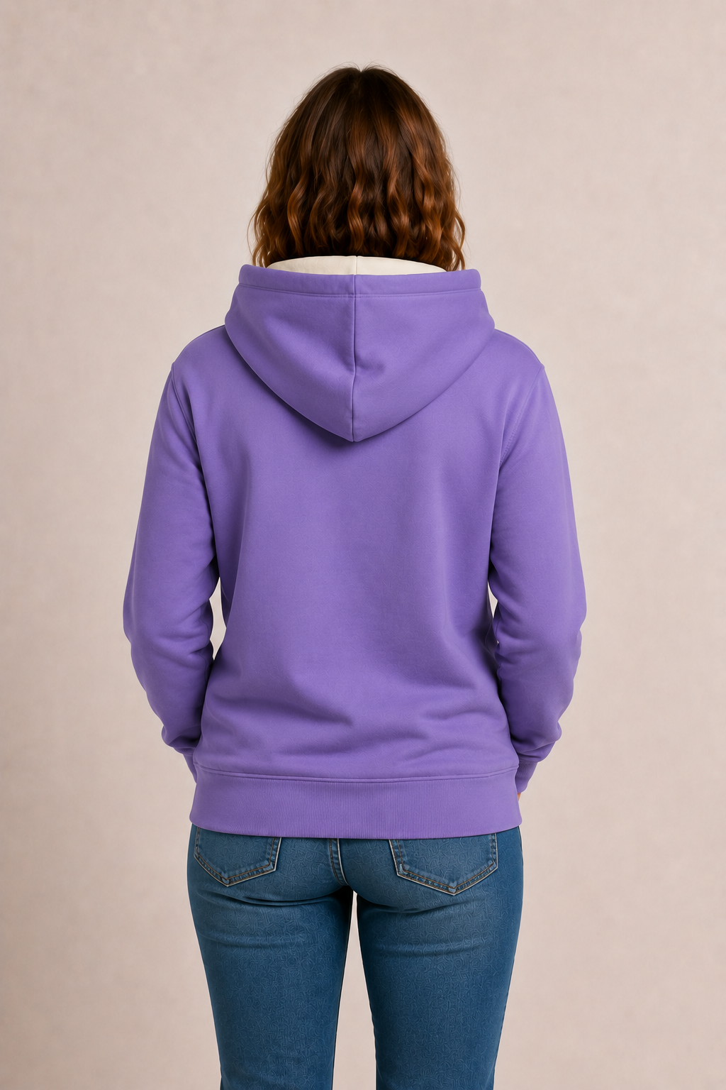 Accent Hoodie Violet / Cream