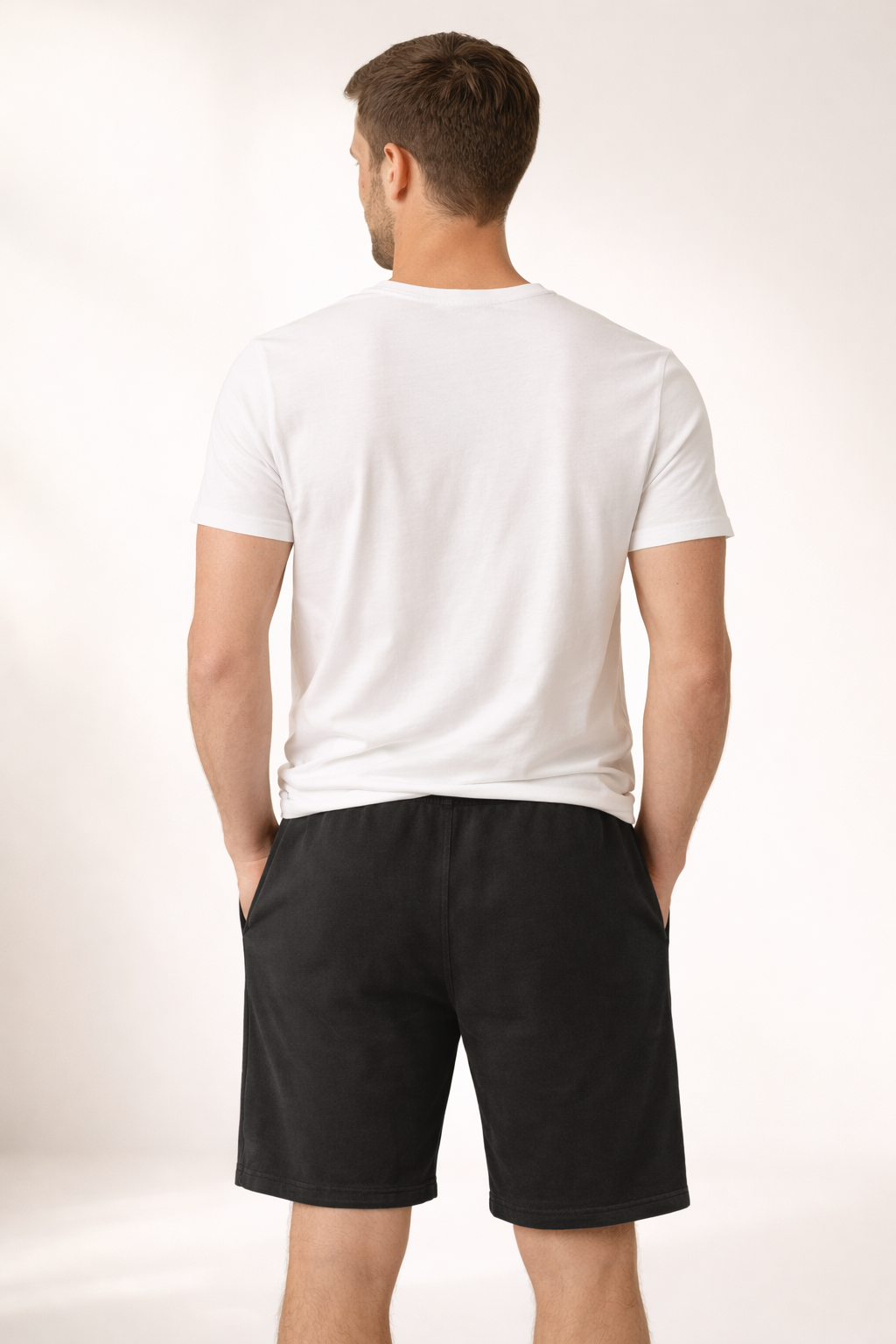 Mens Fleece Shorts - Navy