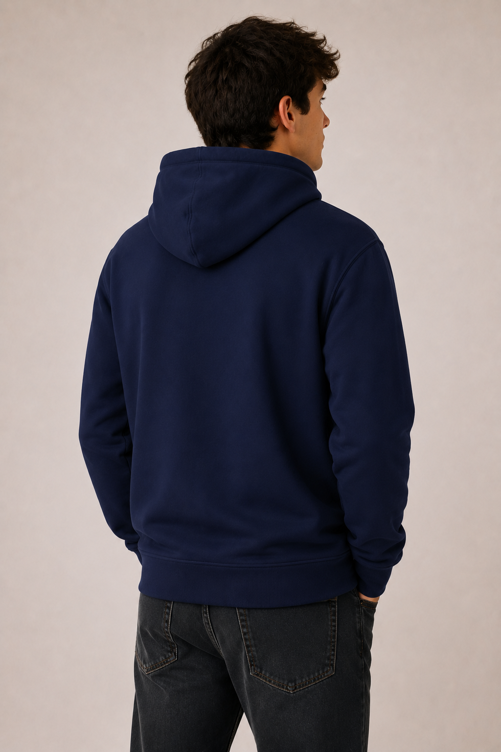 Accent Hoodie Navy / Red