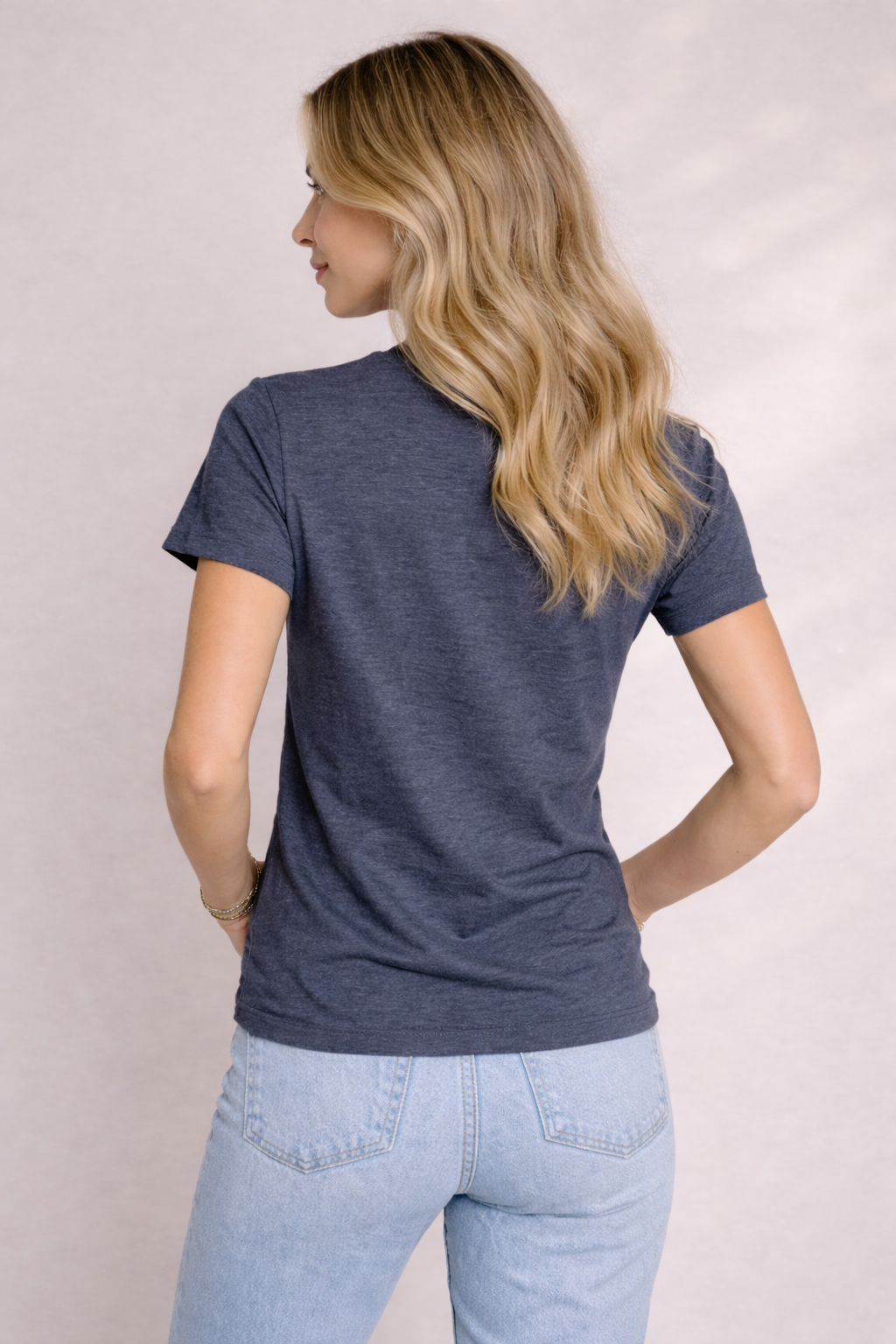 Womens T-Shirt - Heather Navy