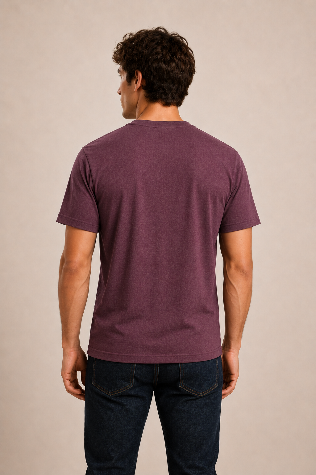 Men's V-Neck T-Shirt - Maroon
