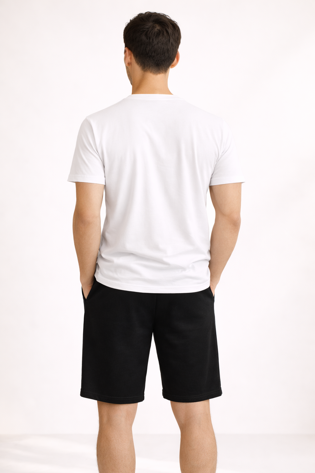 Mens Fleece Shorts - Black