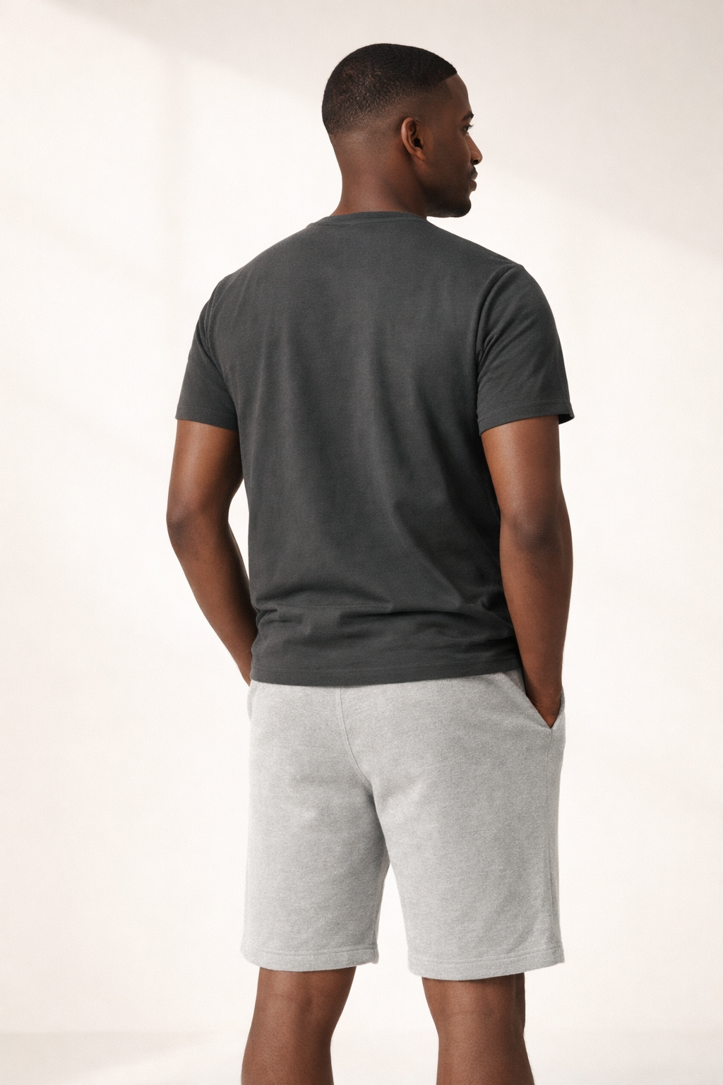 Mens Fleece Shorts - Grey