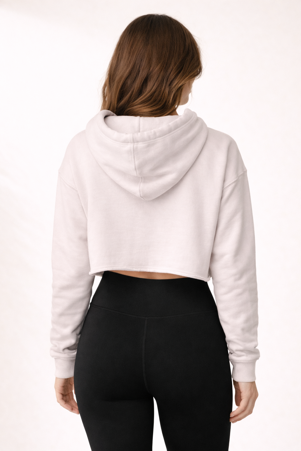Women's Crop Hoodie - Blush