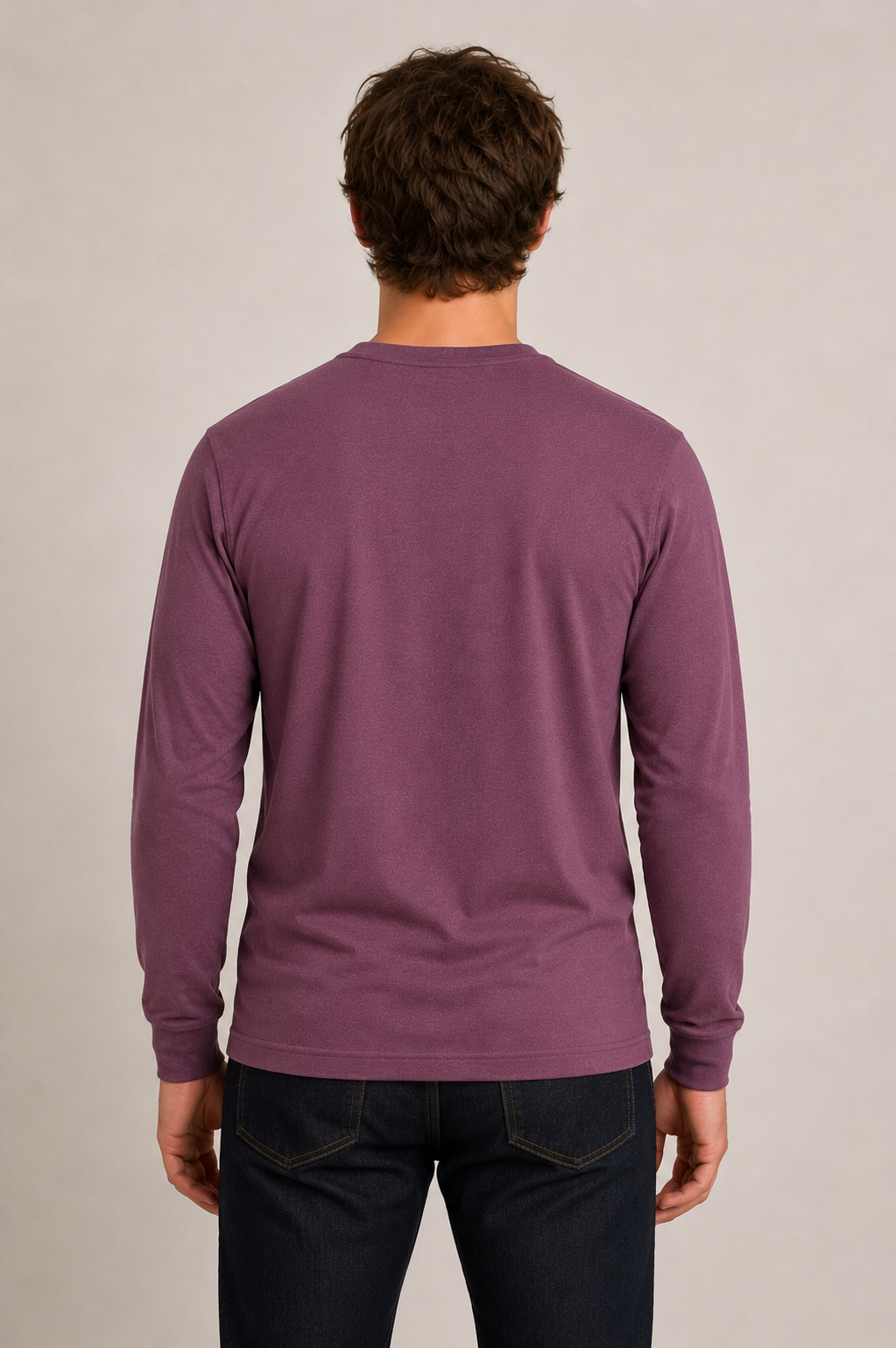 Men's Long Sleeve T-Shirt - Maroon