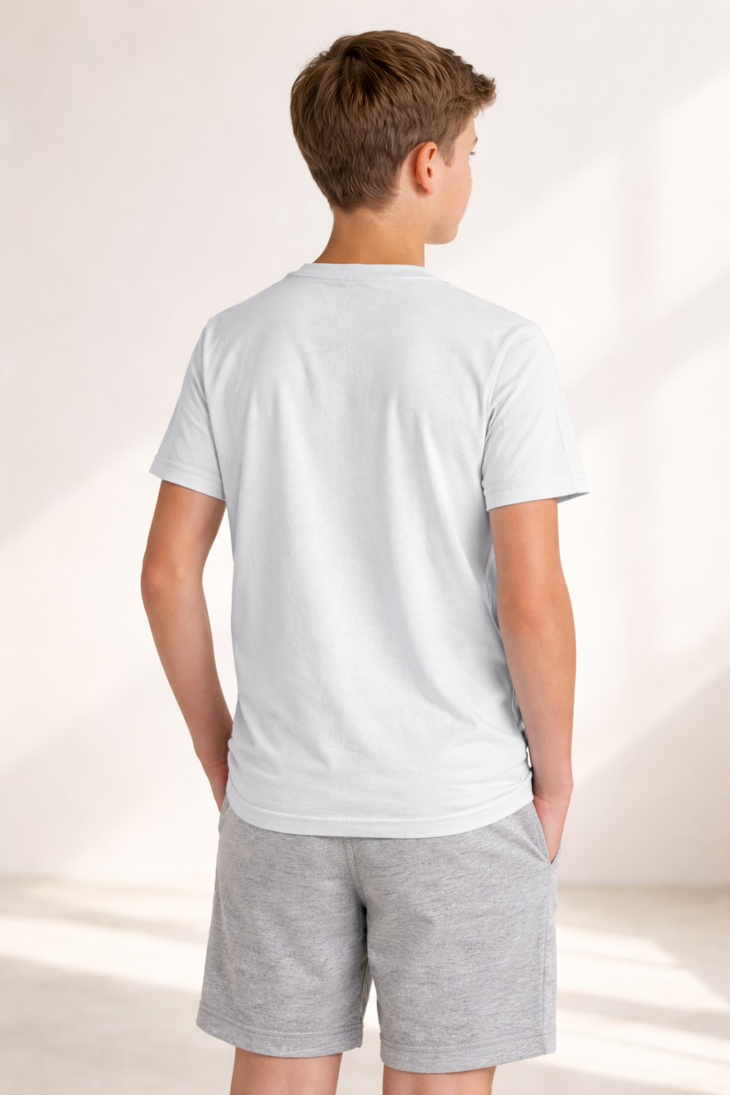 Youth Cotton T-Shirt - White