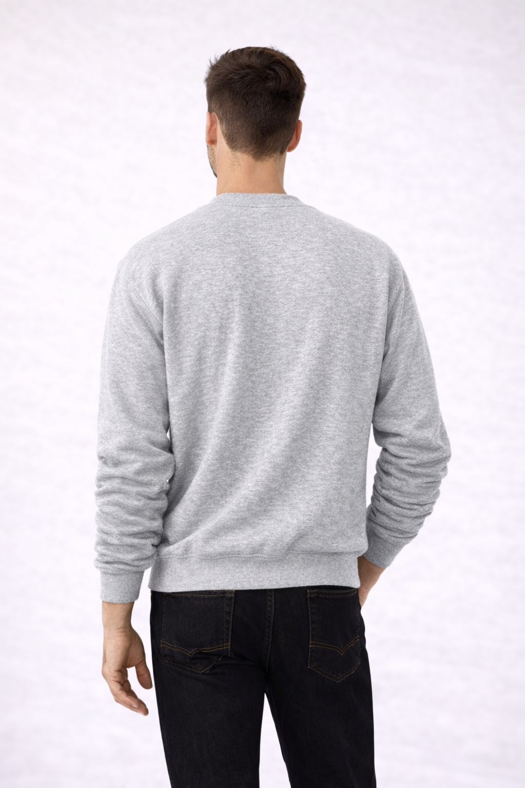 Mens Heavy Crewneck Sweatshirt - Sport Grey