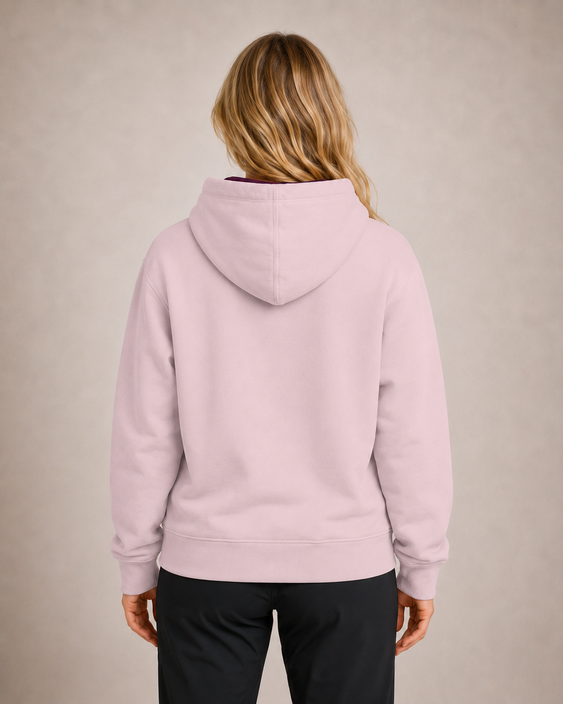 Accent Light Pink_Plum Hoodie