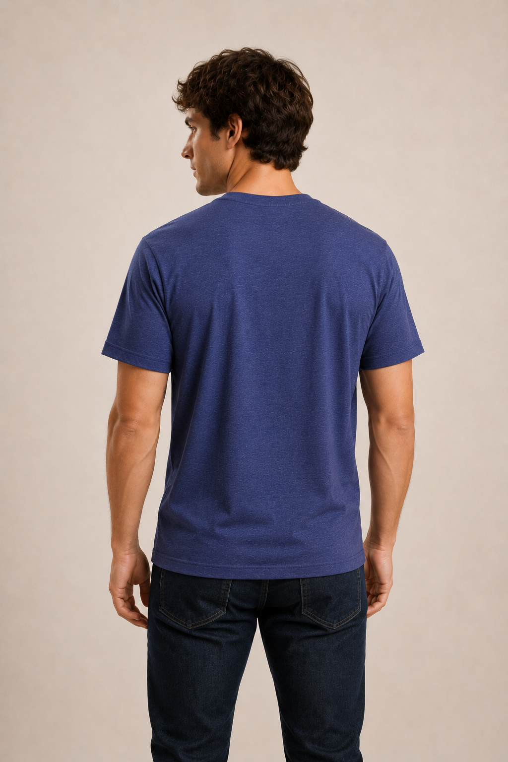 Men's V-Neck T-Shirt - Navy