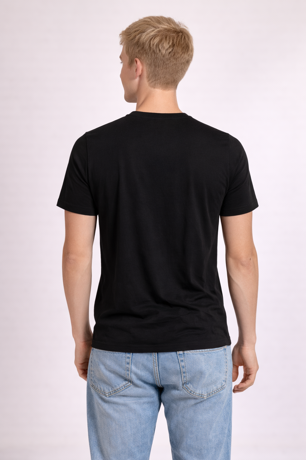 Men's V-Neck T-Shirt - Black