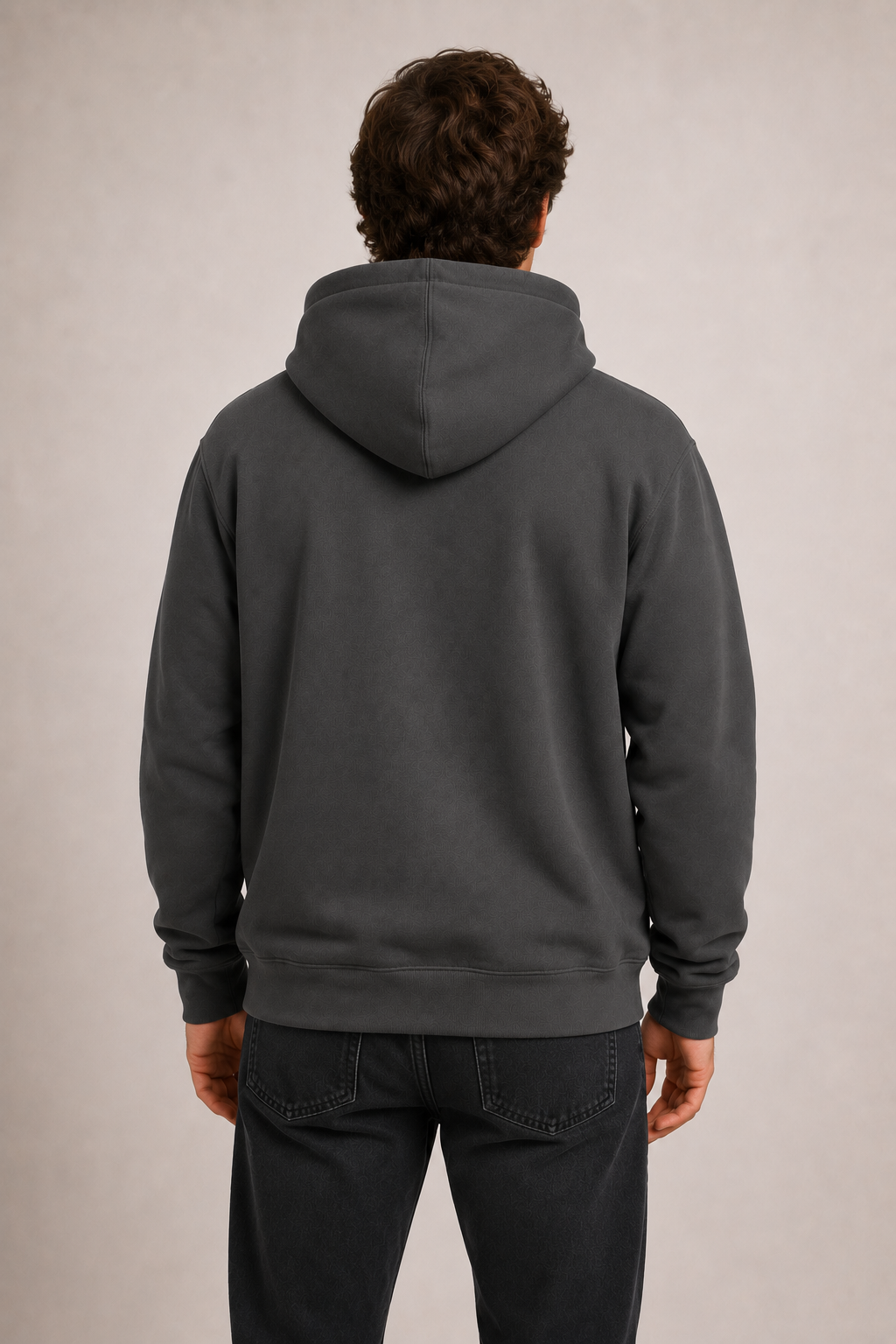Accent Hoodie Charcoal / Burnt Orange