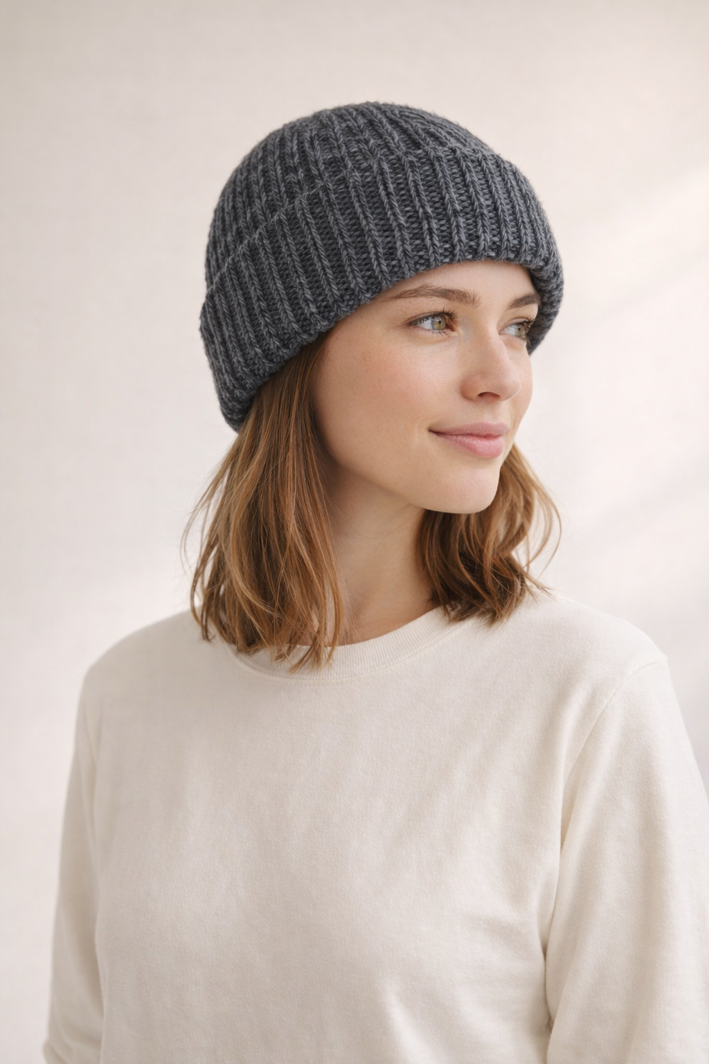 Chunky Knit Beanie - Charcoal