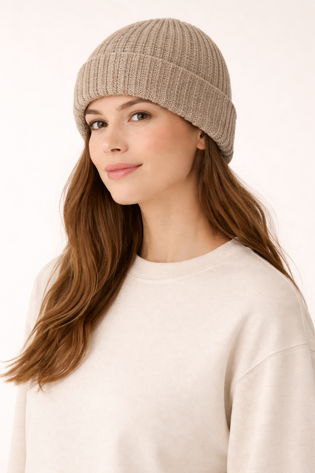 Chunky Knit Beanie - Oatmeal