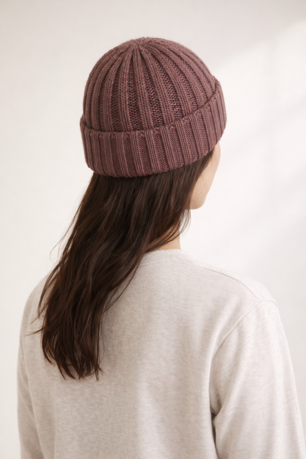 Chunky Knit Beanie - Maroon